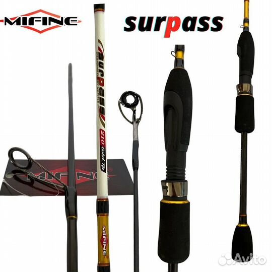 Спиннинг mifine surpass, тест 4-18g, 2,1m