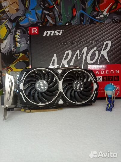 Видеокарта MSI armor RX 570 8GB