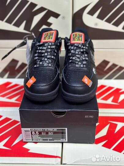 Кроссовки Nike Air Force 1 Just Do IT Black