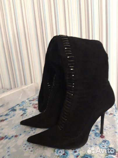 Сапоги натуральная замша