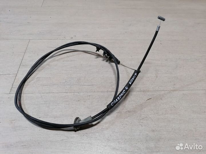 Трос капота Hyundai Solaris Хендай Солярис