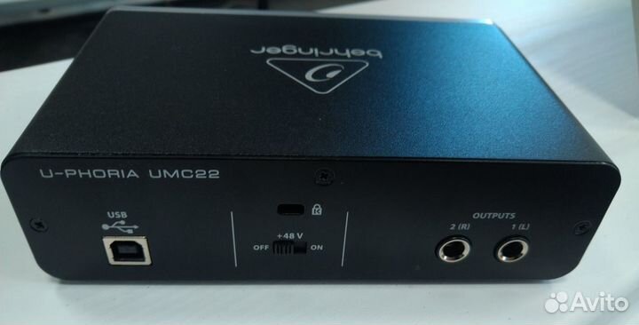 Behringer UMC22 USB-аудиоинтерфейс, звуковая карта
