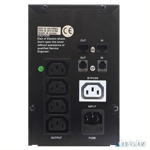 Crown ибп CMU-SP800IEC USB (1x12V.9AH) 8*IEC С13 +