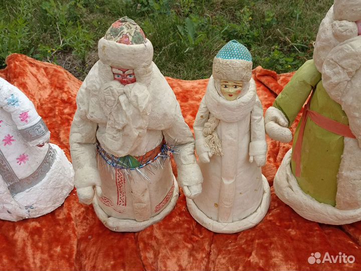 Ватные дед морозы и Снегурочки СССР