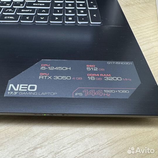 Игровой Ноутбук Ardor Gaming NEO G17-I5ND301