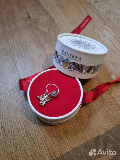 Подвеска valtera ангел с сердечком серебро 925