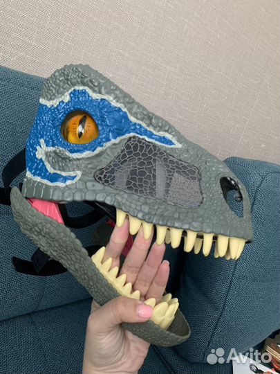 Маска динозавр jurassic world