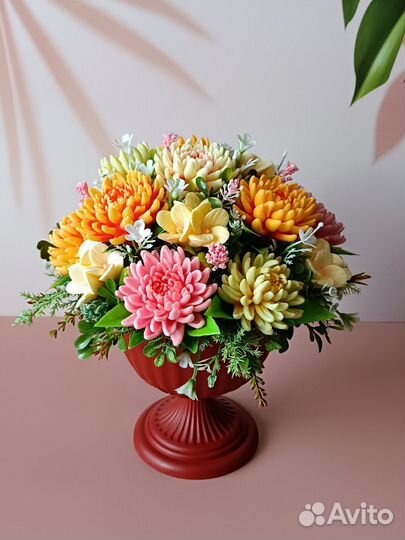 Букет цветов из мыла