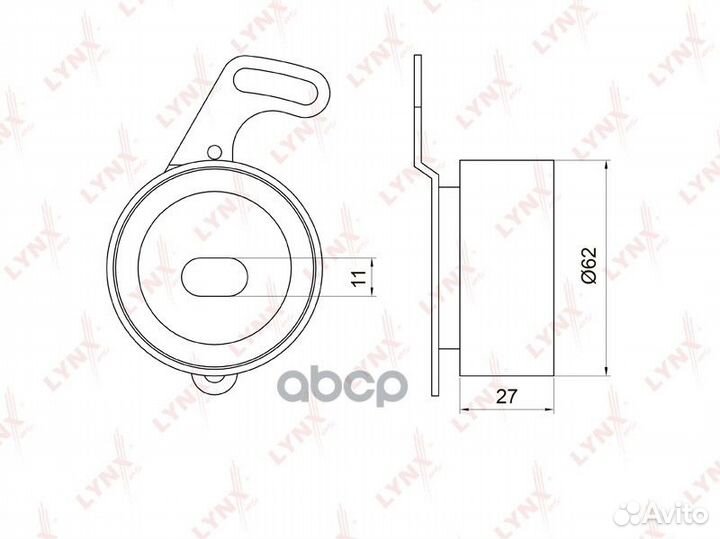 Ролик натяжной ремня грм PB1021 lynxauto