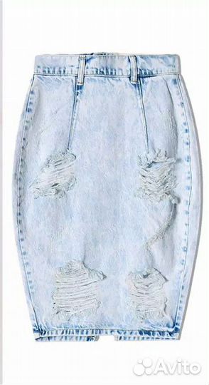 Юбка карандаш джинсовая новая 44-46
