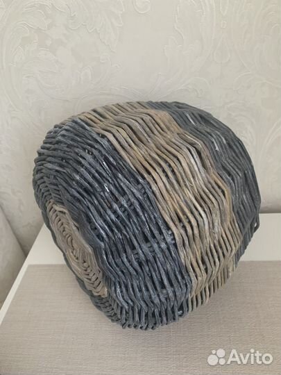 Кашпо плетеное корзина