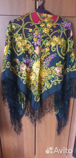 Павловопосадская шаль,шерсть