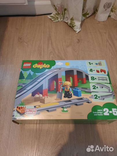 Lego duplo железнодорожный мост