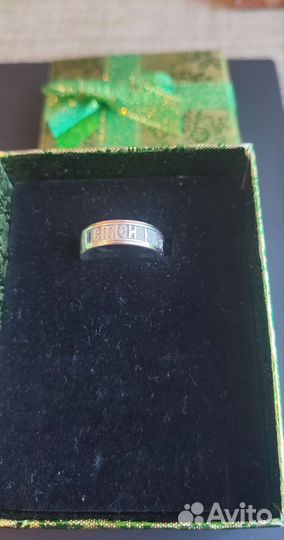 Кольцо серебро