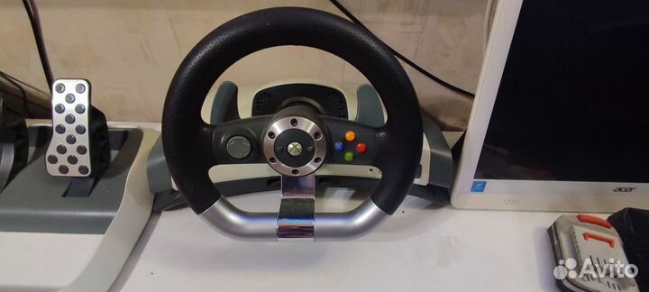 Руль для xbox 360 с педалями