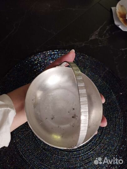 Мельхиоровая конфетница