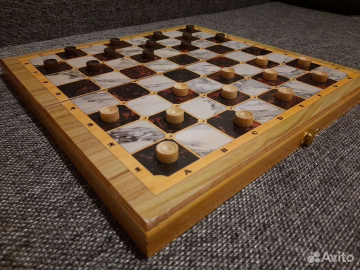 Шахматы Нарды Шашки 3в1, Размер 40х40