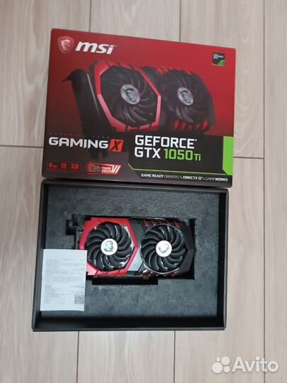 Msi GTX 1050 TI gaming X 4G