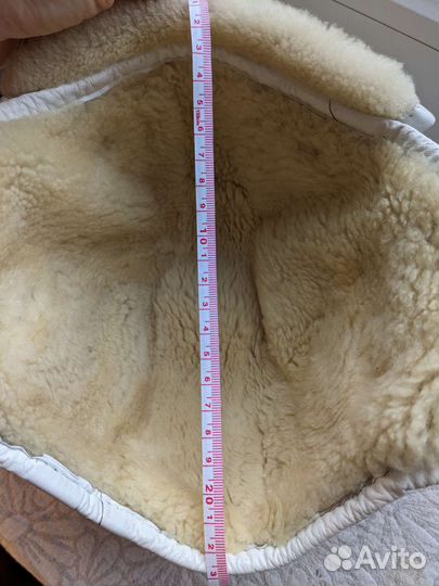 Кожаный зимний шлем с мехом