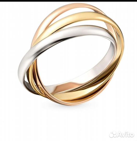 Обручальное кольцо Тринити