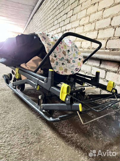 Детские санки коляска ника