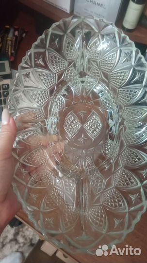 Менажница хрустальная СССР б/ у