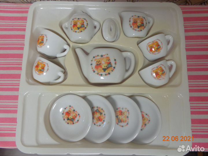 Посудка фарфоровая для кукол