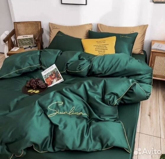 Постельное белье евро новое 2-х спальный
