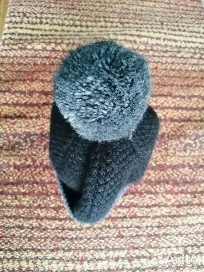 Вязанная шапка мужская р. 56-57