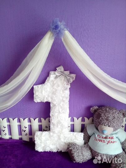 Цифры из салфеток