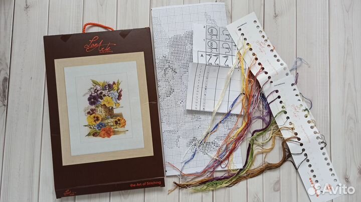 Остатки от набора для вышивания Lanarte