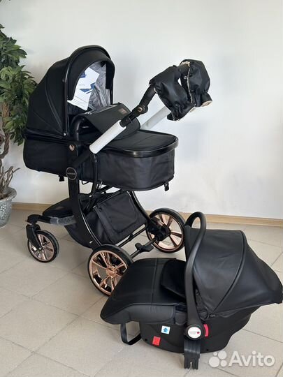 Коляска - трансформер Dalux в эко - коже (новая)