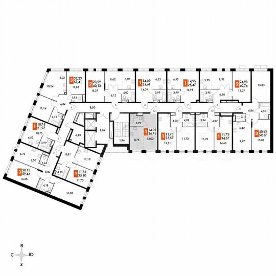 Квартира-студия, 26,8 м², 11/15 эт.