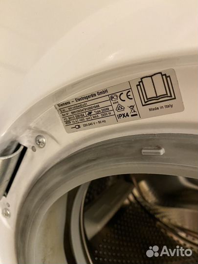 Встраиваемая стиральная машина Siemens