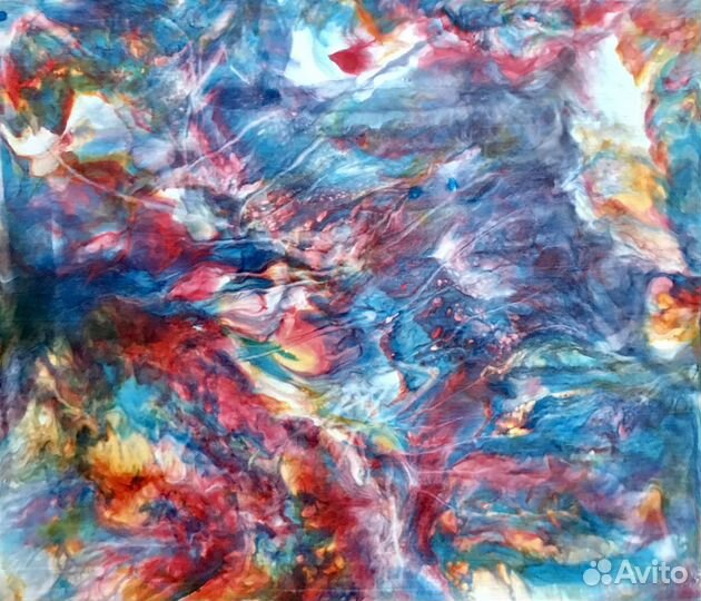Кртина флюид арт, абстракция