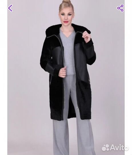 Натуральная дубленка- шубка