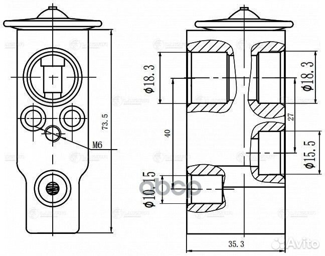 Клапан расш. кондиционера (трв) Honda Civic viii
