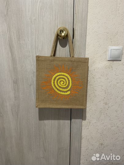 Сумка женская новая шоппер из джута