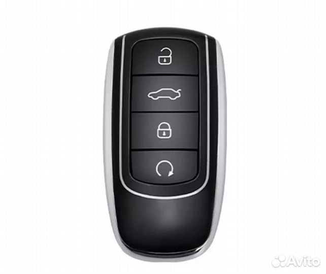 Чехол на ключ Chery Tiggo 7 и 8 Pro Max, Omoda, Jaecoo Silver