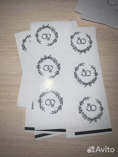 Пригласительное на свадьбу + наклейки