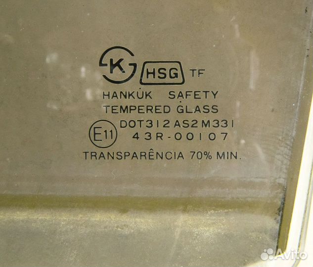 Стекло двери задней левой Nexia