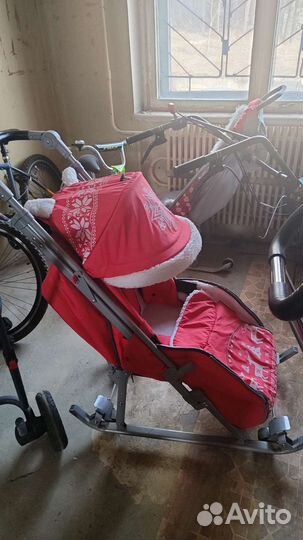 Детские санки коляска