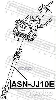 Вал карданный рулевой нижний nissan qashqai 06