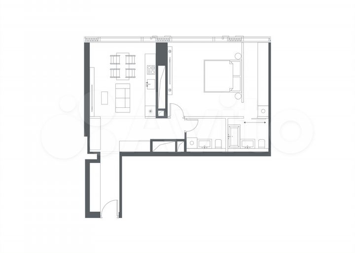 1-к. квартира, 60,2 м², 32/67 эт.
