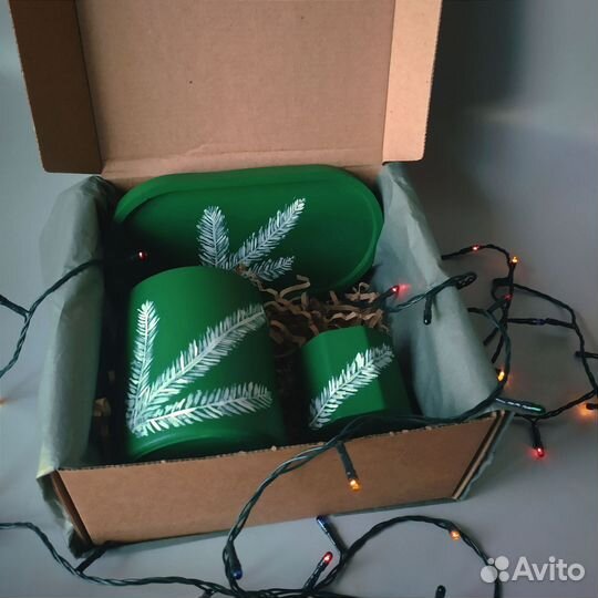 Подарочный набор ароматических свечей (Новый год)