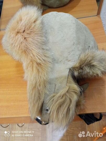Шапка ушанка натуральный мех женская