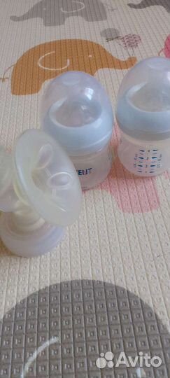 Бутылочки avent, ручной молокоотсос avent