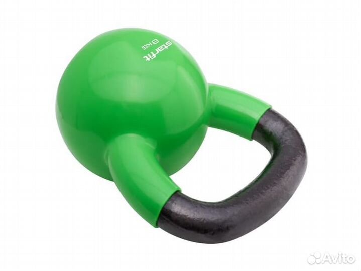Гиря виниловая Starfit DB-401, 8 кг, зеленый