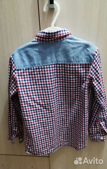 Рубашка с длинным рукавом р. 110 (новая)
