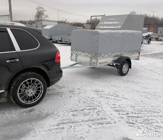 Прицеп 2,53х1,30м полный цинк. Тент 1,0м